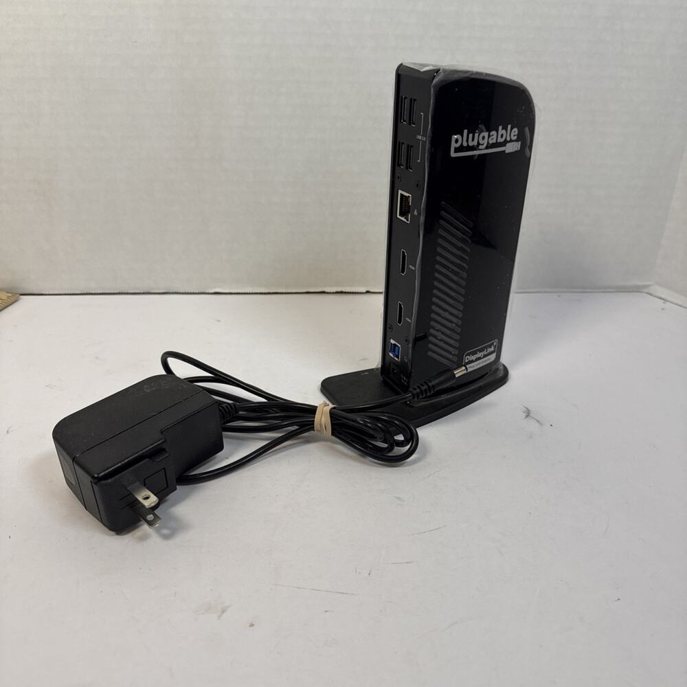 Plugable USB 3.0 Dual Monitor Docking Station Model UD-3900 - Sealed